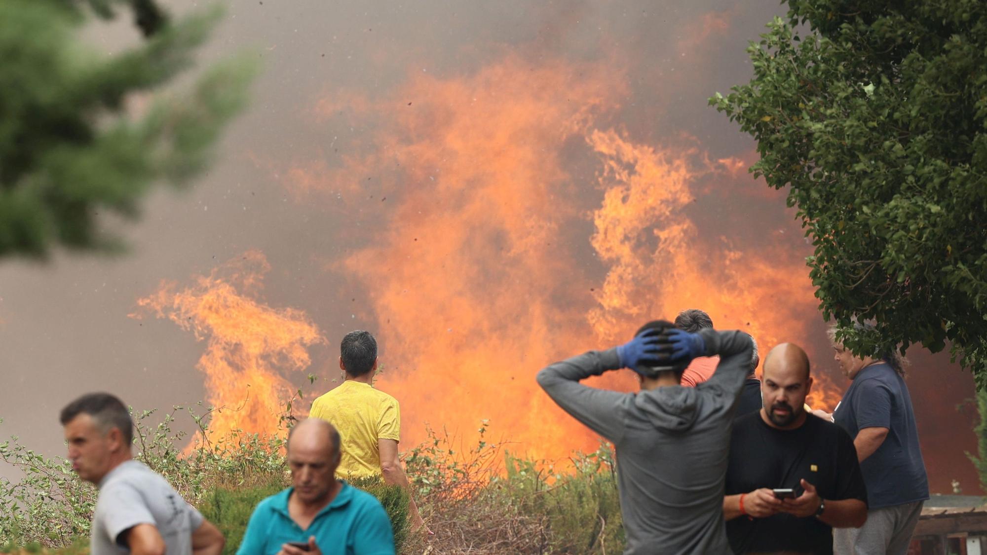 Un incendio obliga a evacuar los municipios de Alcalá y Añón de Moncayo (Aragón)