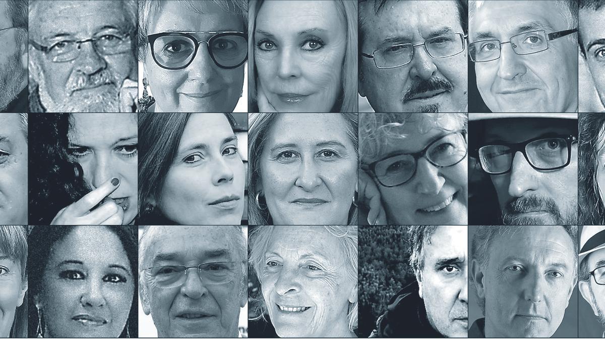 Los 21 autores que han participado en el libro editado por Prensa Diaria Aragonesa.