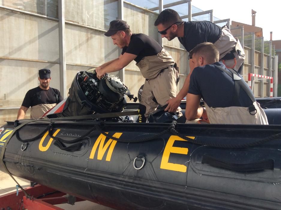 El colegio Miguel Hernández de Orihuela se convierte en el centro de operaciones de la UME