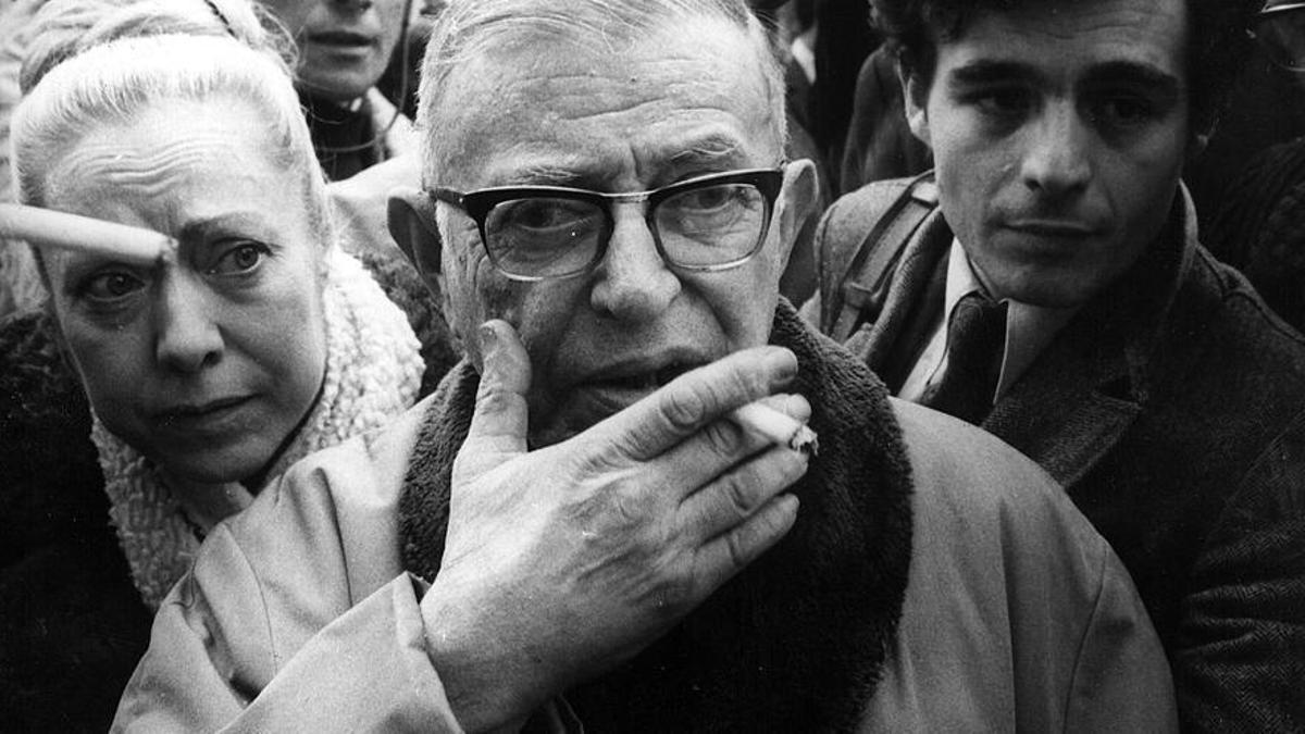 El filósofo Jean Paul Sartre. 