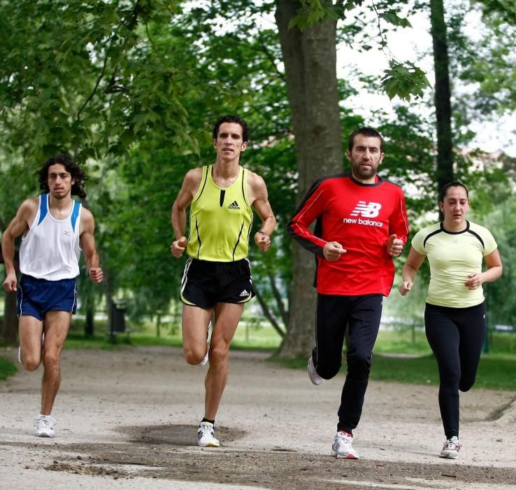 El atleta Alejandro Gomez destacó en las modalidades de carrera de fondo y campo a través. // FdV