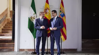 El presidente andaluz lamenta la muerte del socialista Lambán: "Defendió hasta el final el interés general de España"