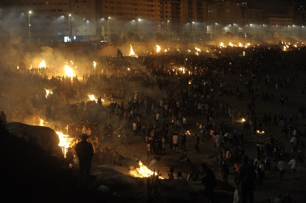 Las hogueras de San Juan 2016 A Coruña