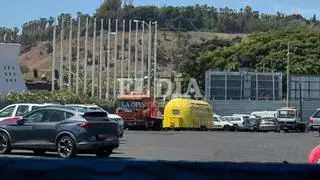 El food truck de Dabiz Muñoz, en el depósito de Santa Cruz: se enfrenta a una multa de 1.500 euros por carecer de seguro y a una tasa de 89,55 para recuperar el vehículo