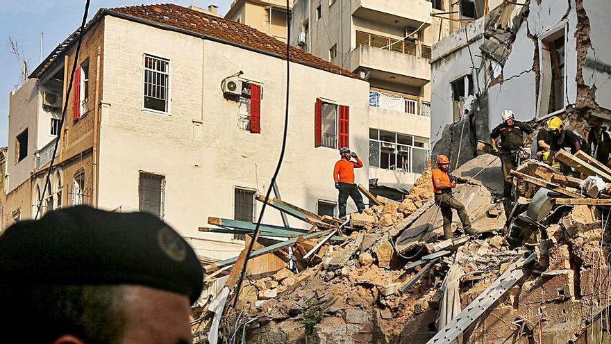 Homenaje a las víctimas de Beirut