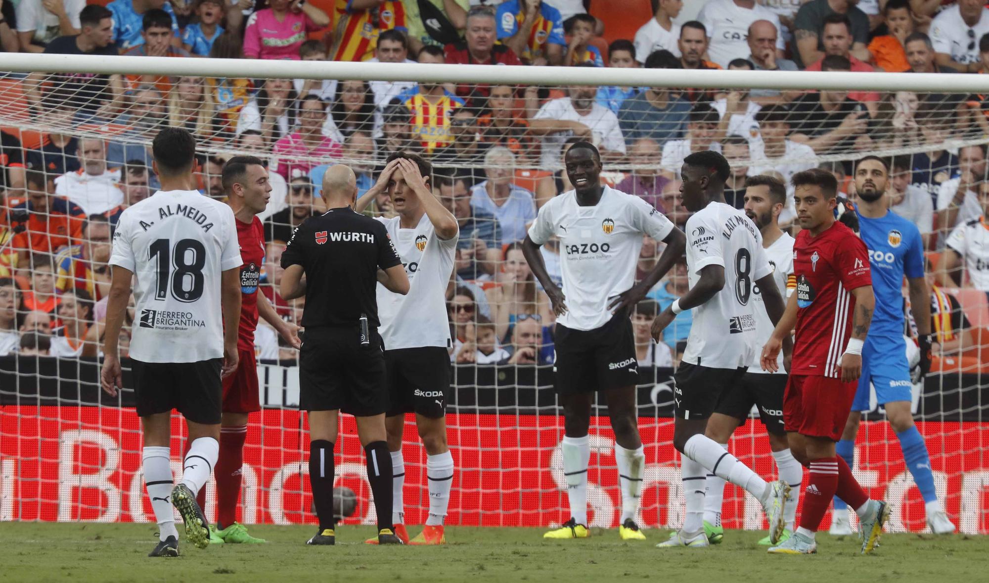 El Valencia - Celta en imágenes