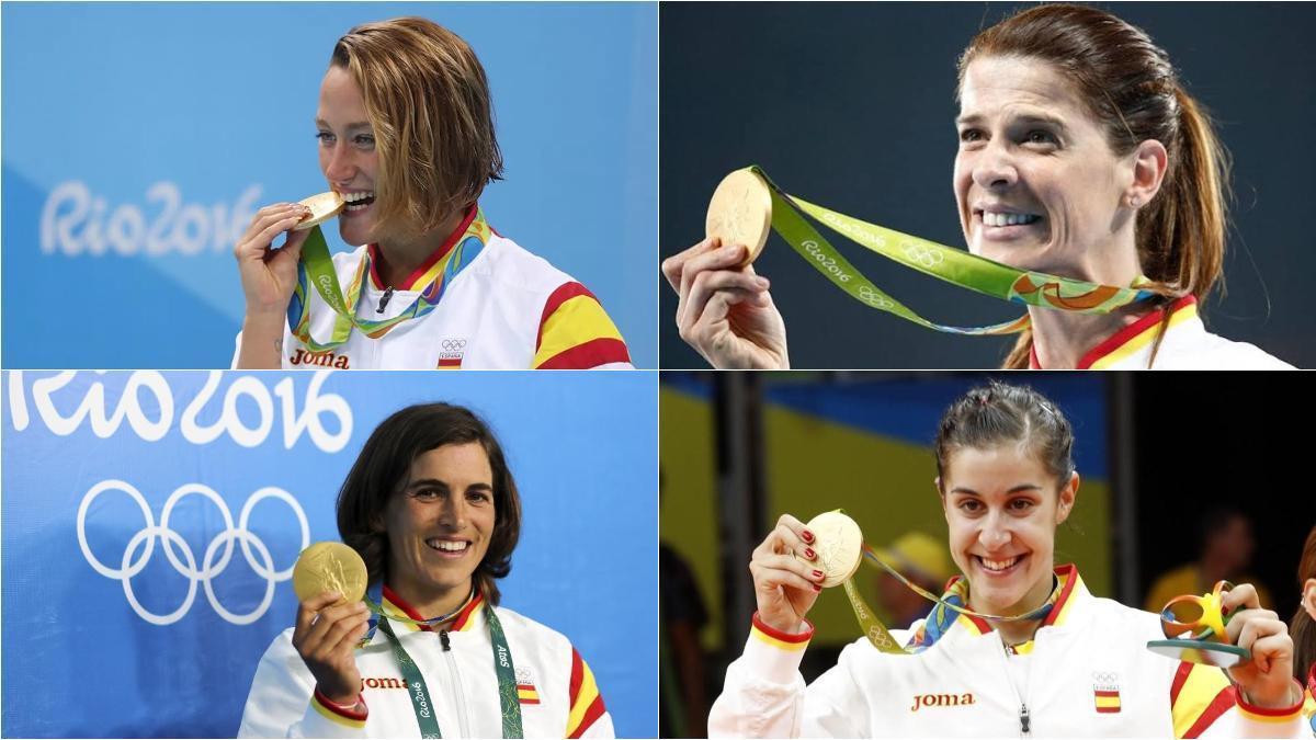 Mireia Belmonte, Ruth Beitia, Maialen Chourraut y Carolina Marín hicieron historia en Río