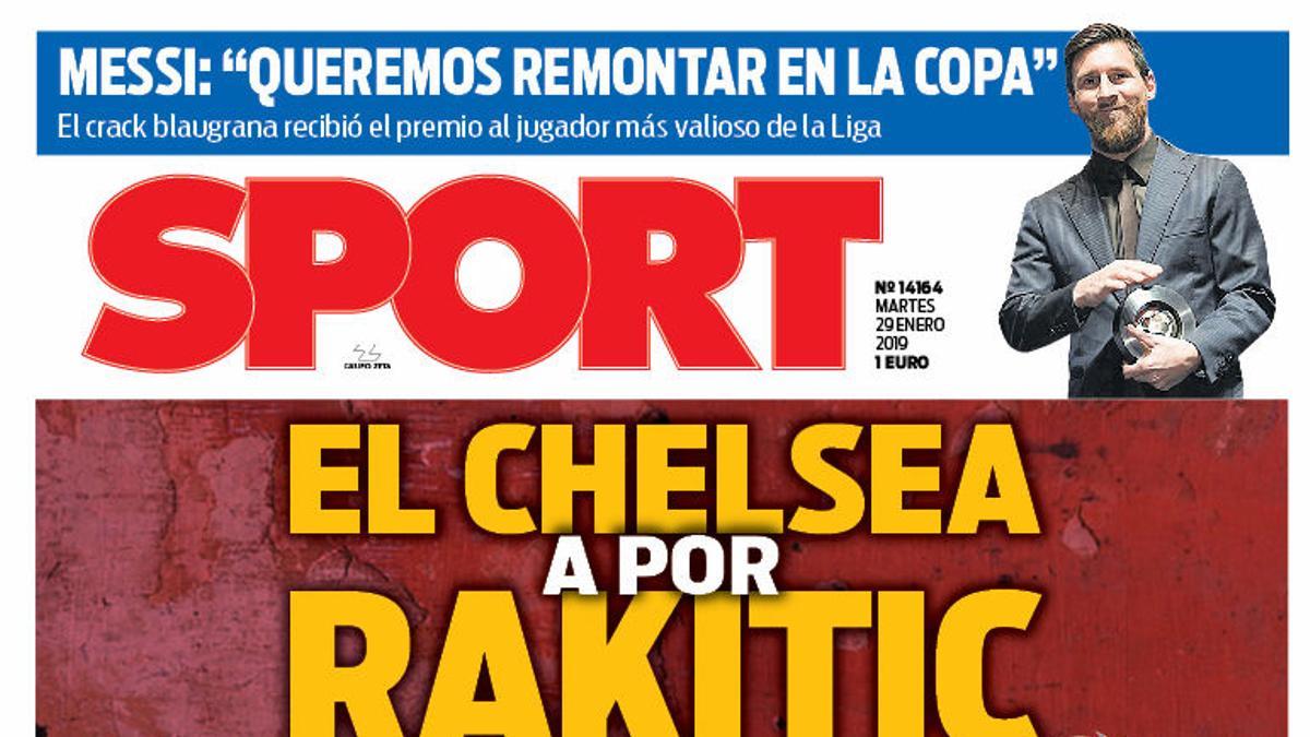 La portada de SPORT