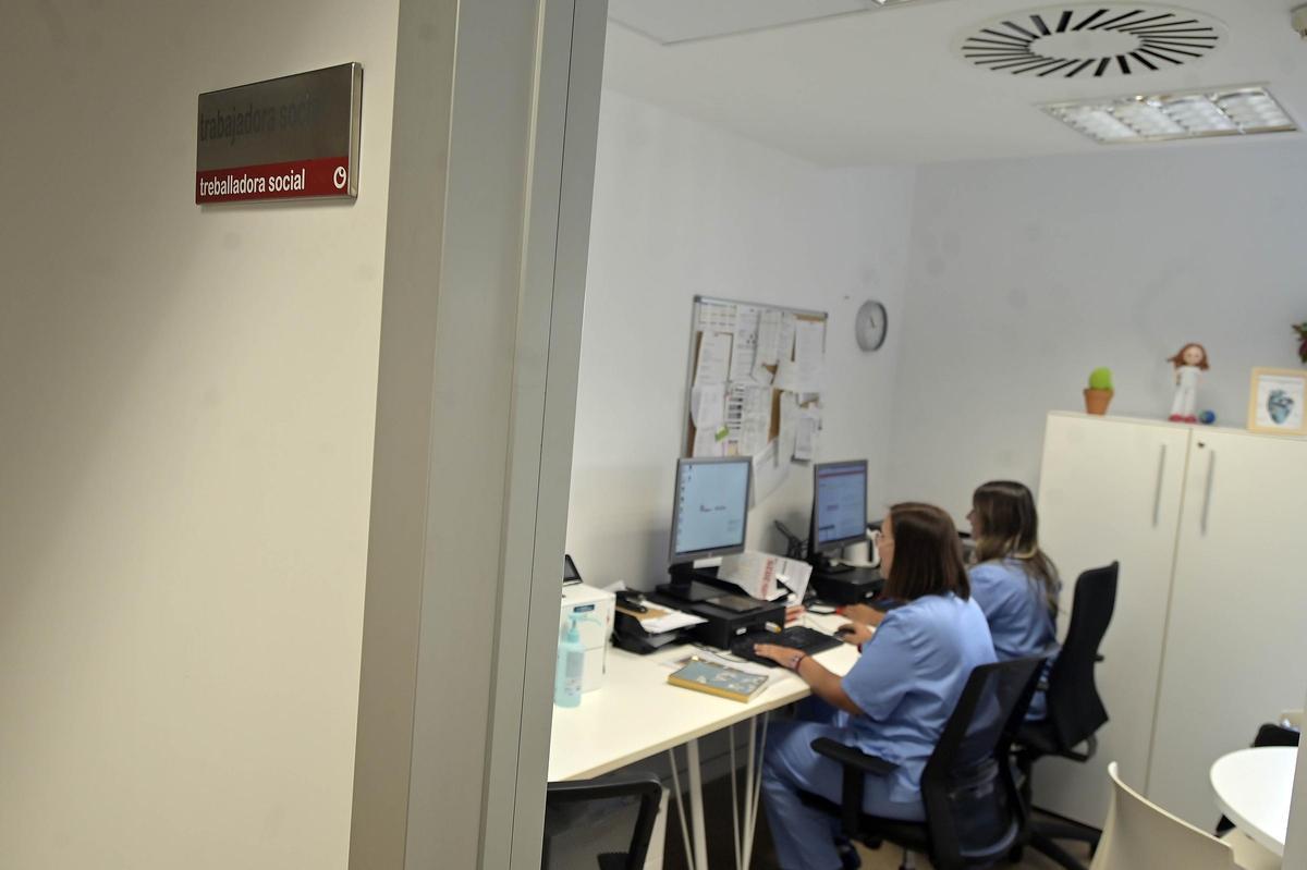 Trabajadoras sociales en un hospital de la provincia de Alicante