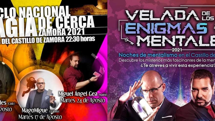 Programa de los espectáculos de magia y mentalismo en Zamora