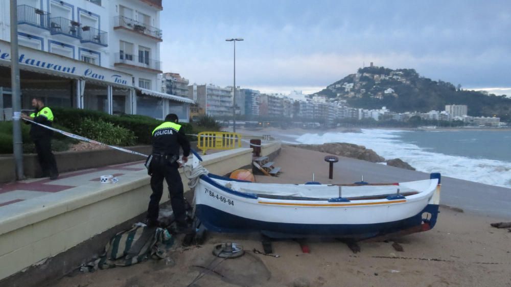 Efectes del temporal a Blanes