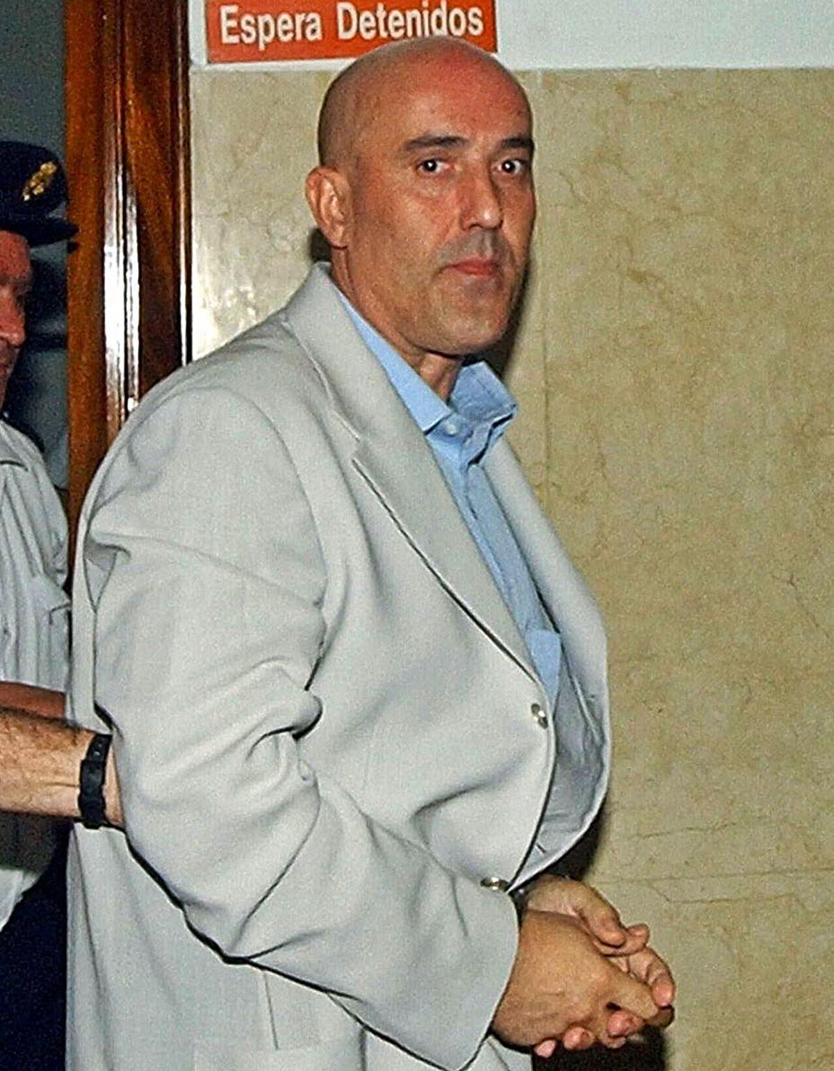 Ángel Suárez, el día del juicio por el butrón en Yecla.