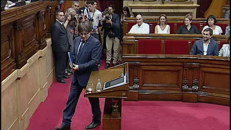 Puigdemont solicita comparecer el martes para sortear al TC