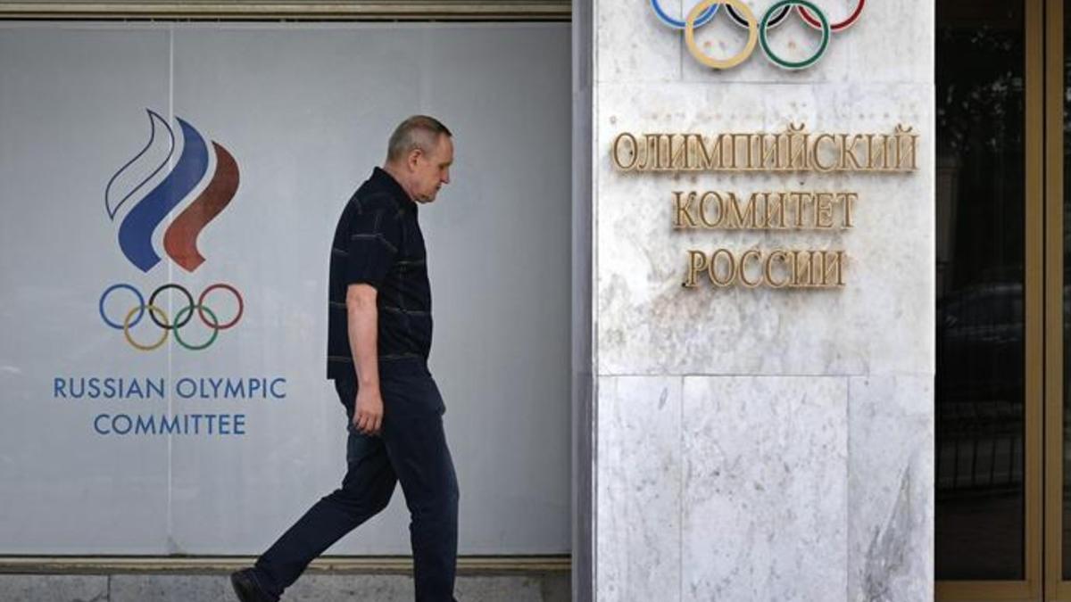 La sede del Comité Olímpico ruso, en Moscú