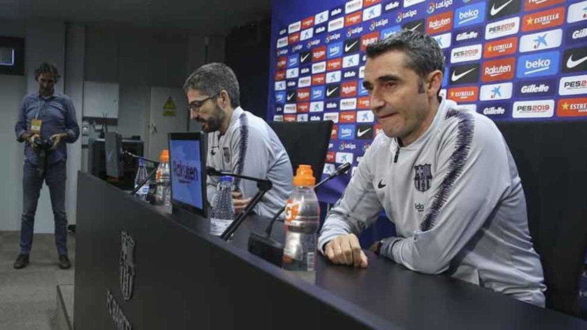 Valverde atiende a los medios