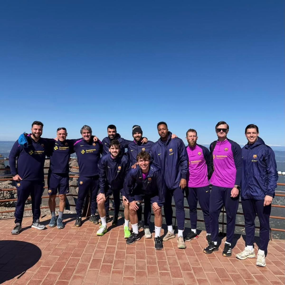 Los azulgranas subieron a Sant Jeroni