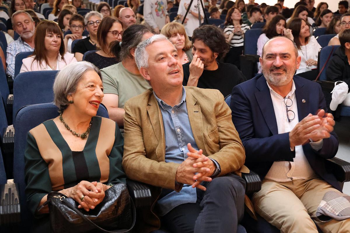 Valentín García participou onte no acto de entrega dos V Premios de Podcast Xosé Mosquera Pérez, O Vello dos contos