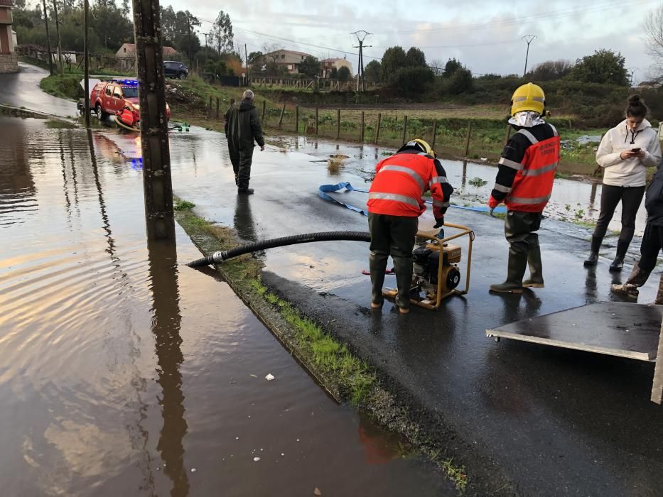 Las inundaciones en O Grove.