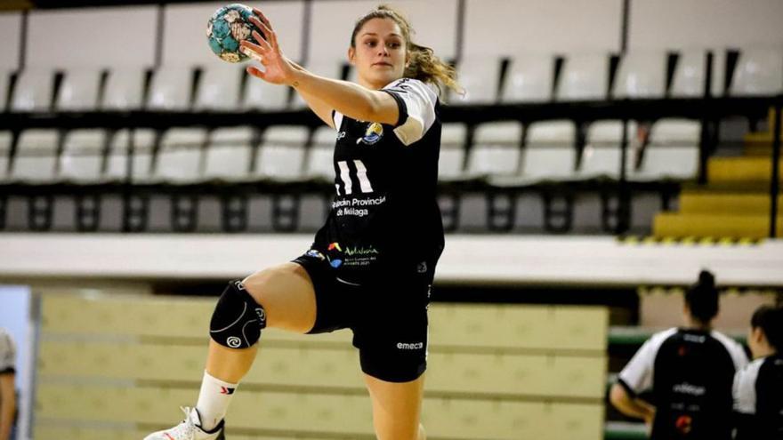 Elena Cuadrado, en un entrenamiento del Costa del Sol.