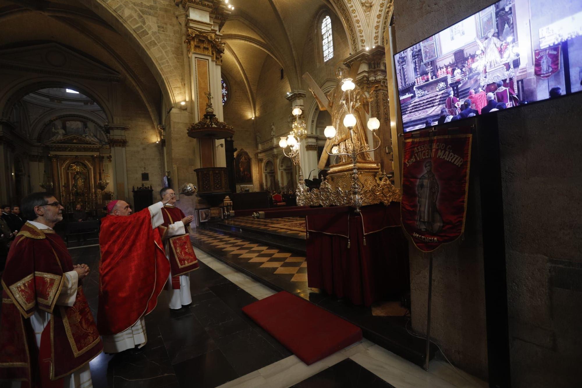 Misa en honor a San Vicente Mártir en la Catedral de València
