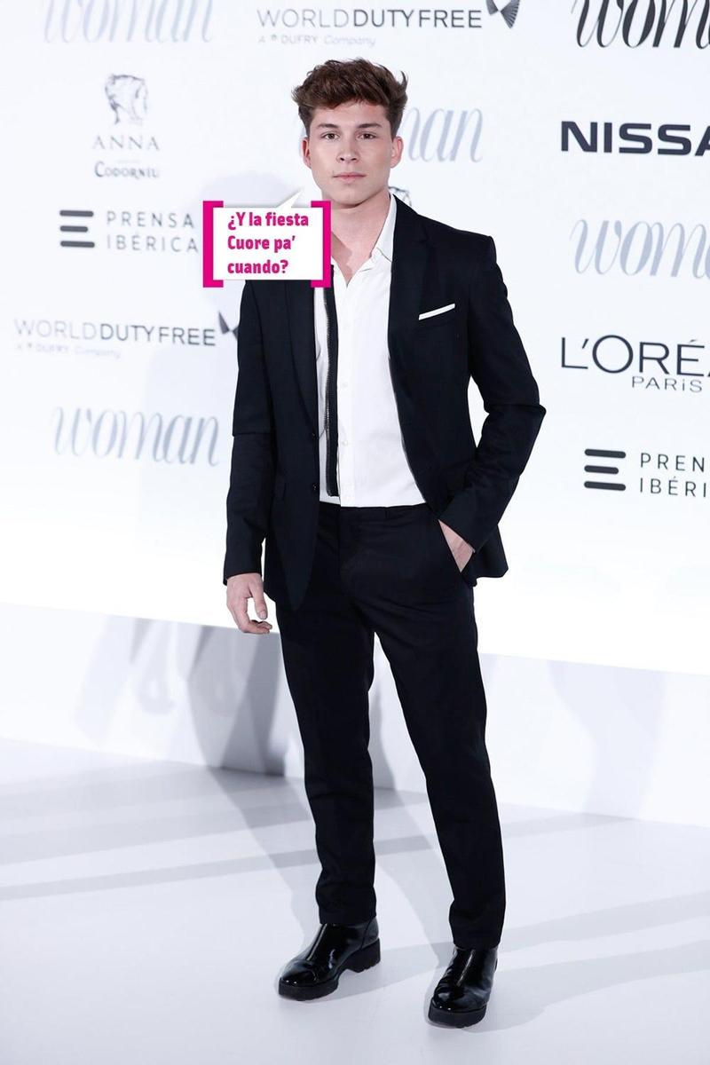 Raoul de 'OT 2017' en los Premios Woman 2019