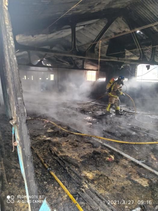 Incendi a una granja de Castellbell