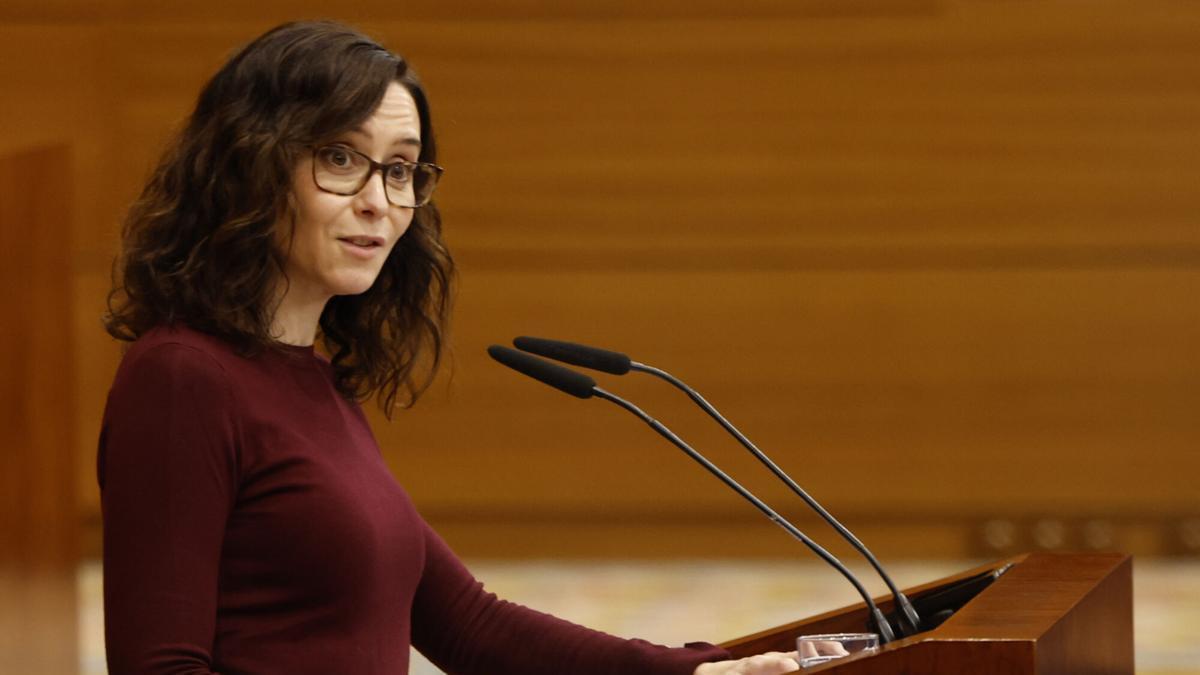La presidenta de la Comunidad de Madrid, Isabel Díaz Ayuso.