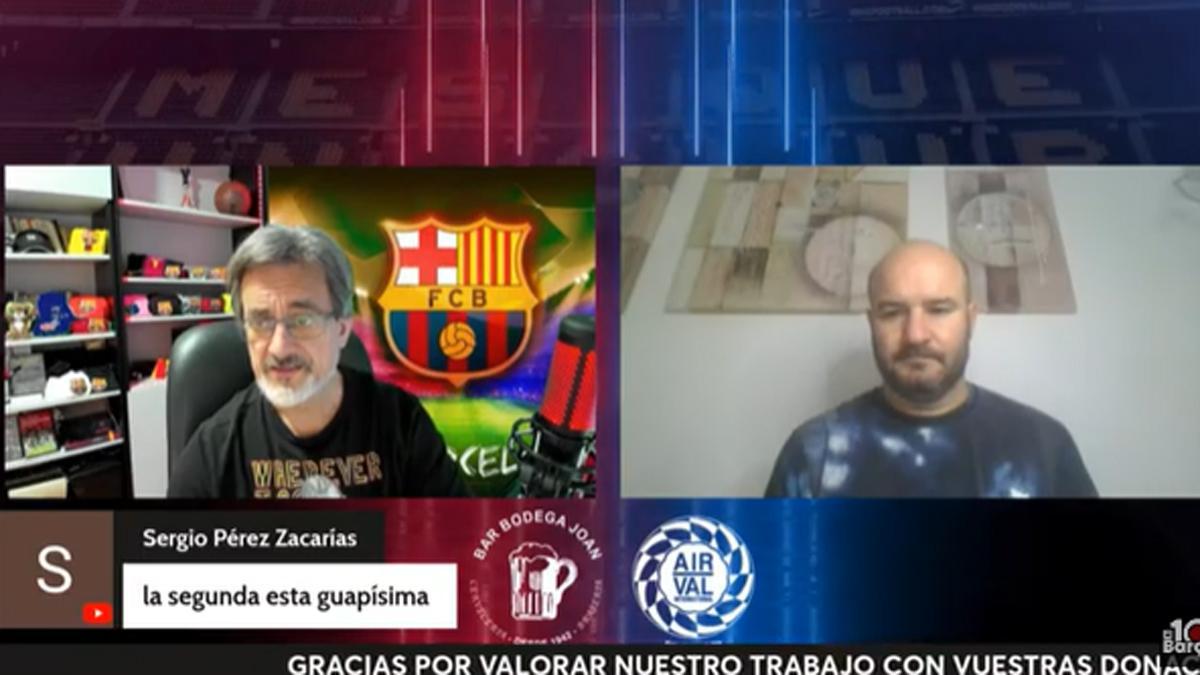 Un momento del programa &quot;El 10 del Barça&quot; con Jordi Ferrón