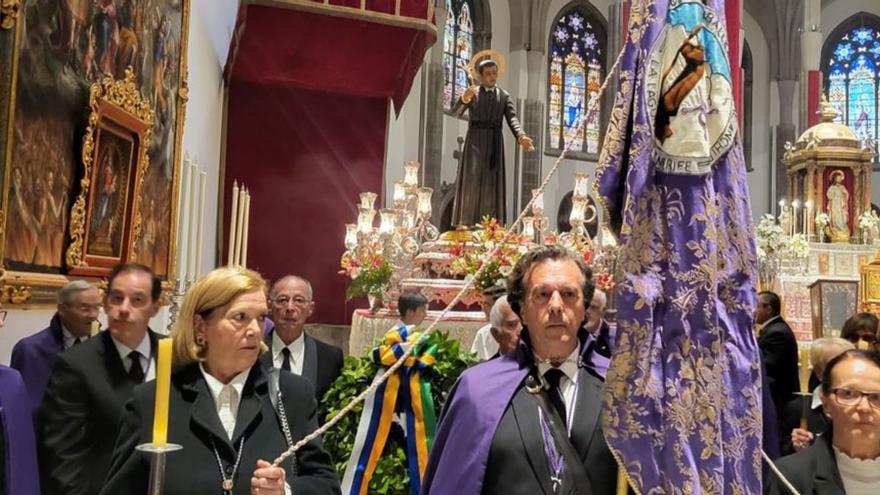 El Padre Anchieta, en la Catedral, ayer.