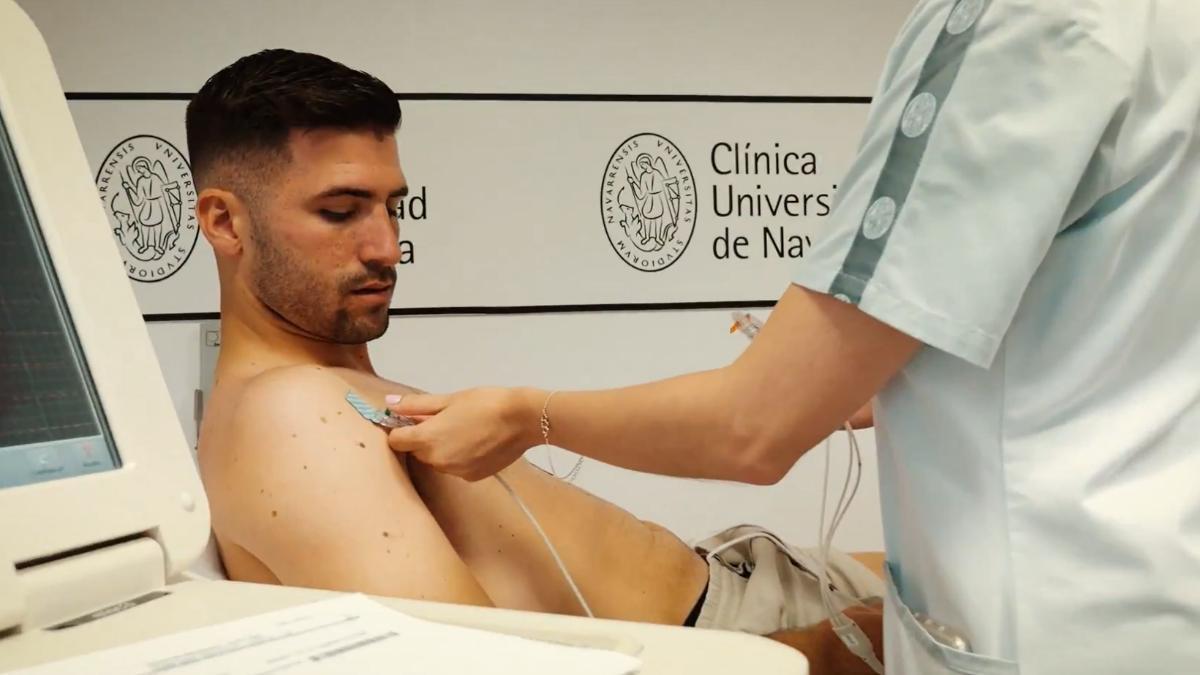 Jesús Areso pasa el reconocimiento médico