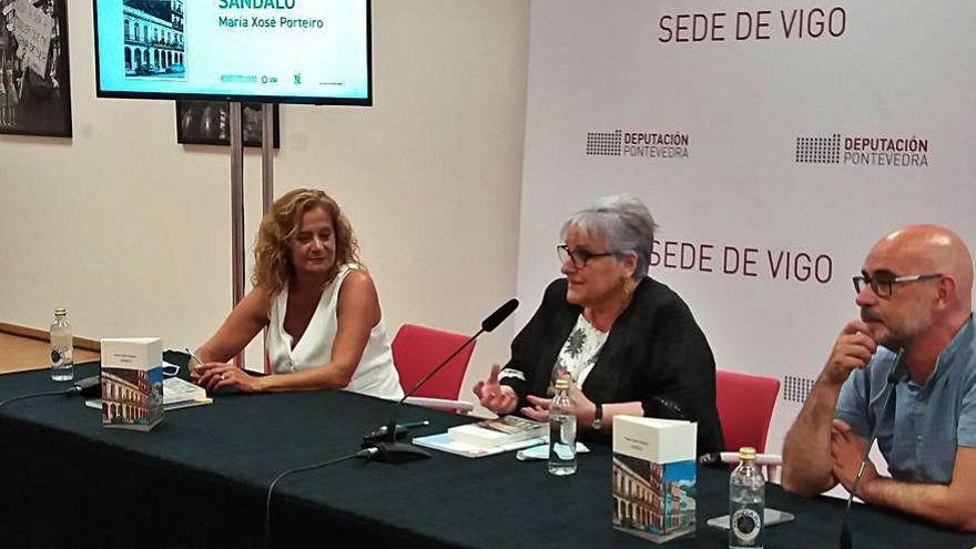 Silva, Porteiro y Castro, ayer, en la presentación.