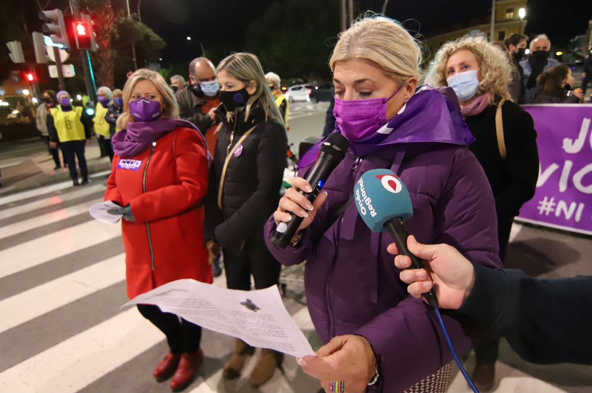 25N: Manifestación contra la violencia machista en Murcia