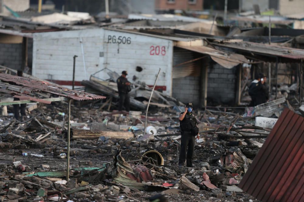 Explosión en un mercado pirotécnico en México