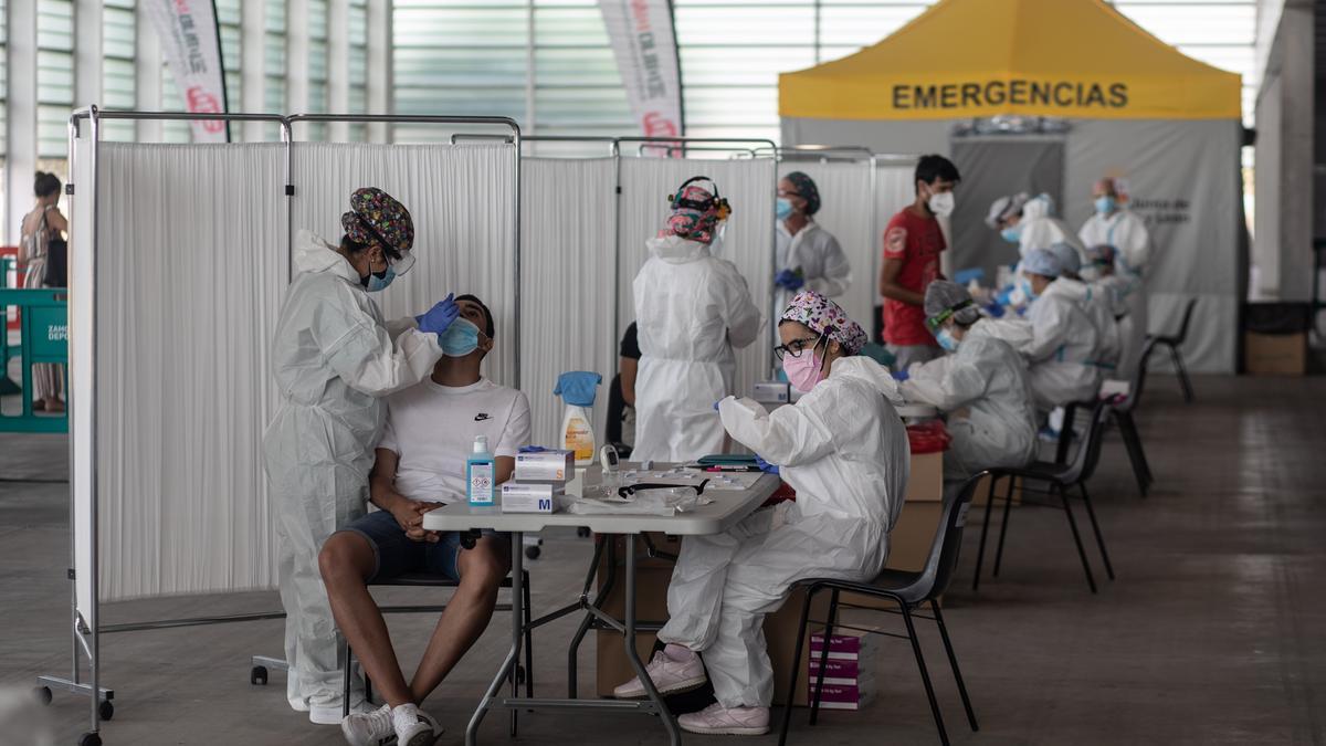 Pruebas de detección de casos de coronavirus en Zamora