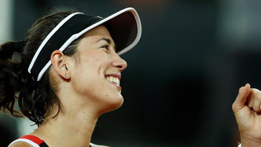 Garbiñe Muguruza celebra su victoria