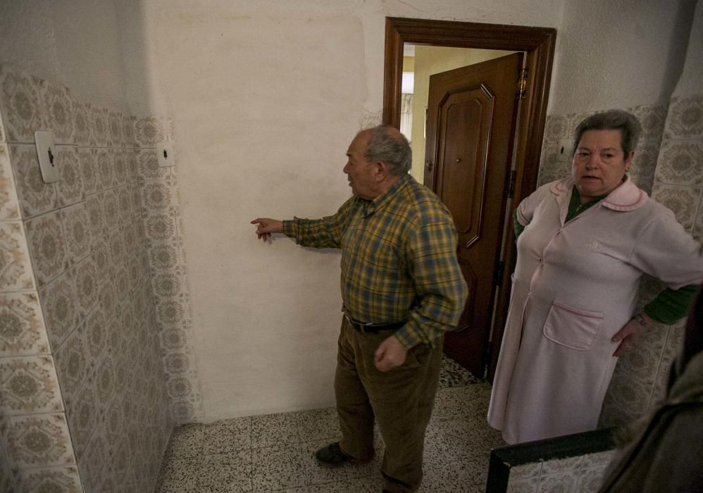 Viviendas tapiadas en San Antón