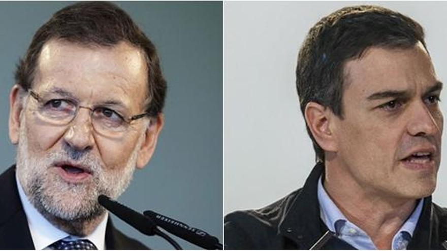 Mariano Rajoy y Pedro Sánchez.