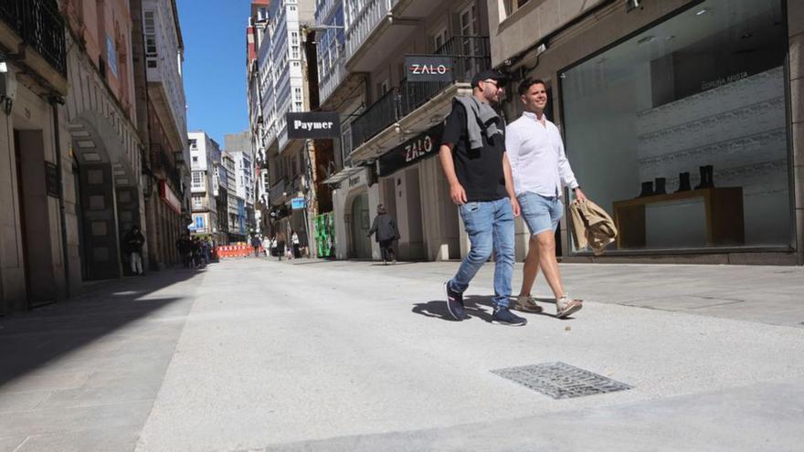 Avances en San Andrés: abre al tránsito peatonal el tramo entre las calles Sol y Torreiro