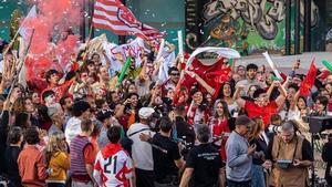 La filmació de l’anunci de Coca-Cola a Manresa.