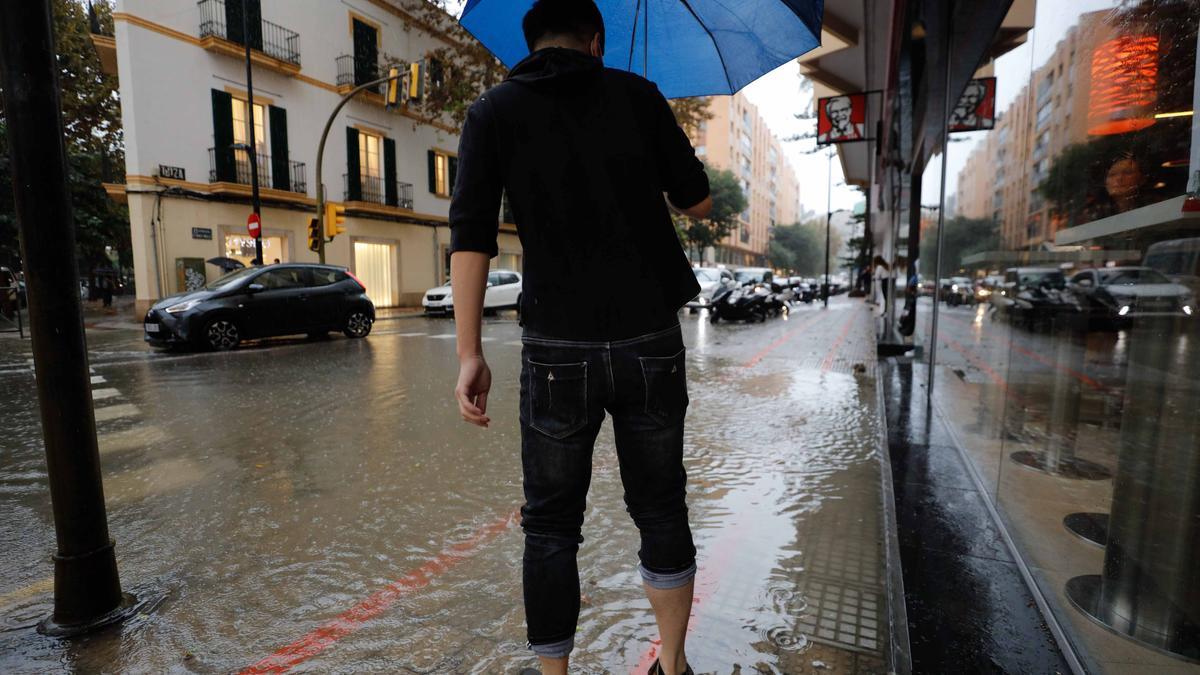 Imágenes de la lluvia en Ibiza