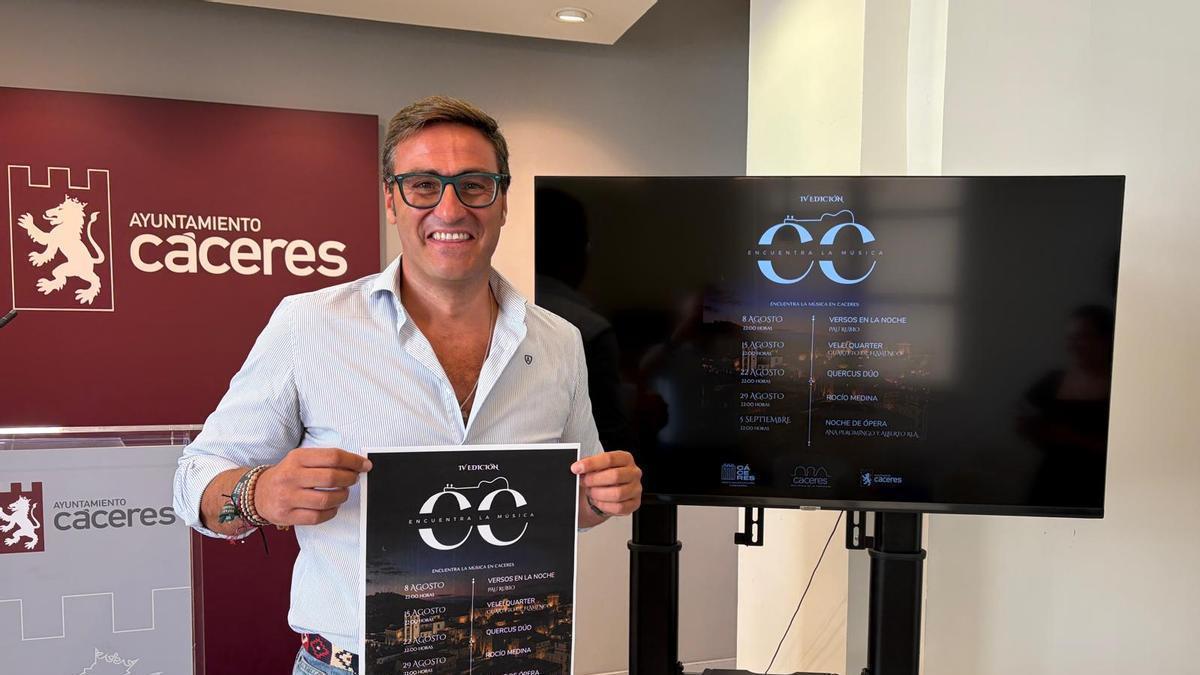 Jorge Suárez, en la presentación de Encuentra la Música.