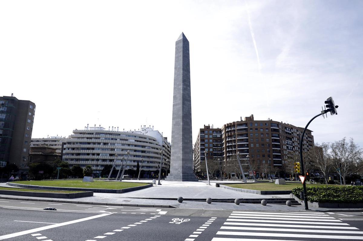 La plaza Europa es una de las esquinas del barrio.