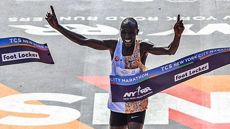Geoffrey Kamworor, ganador del maratón de Nueva York