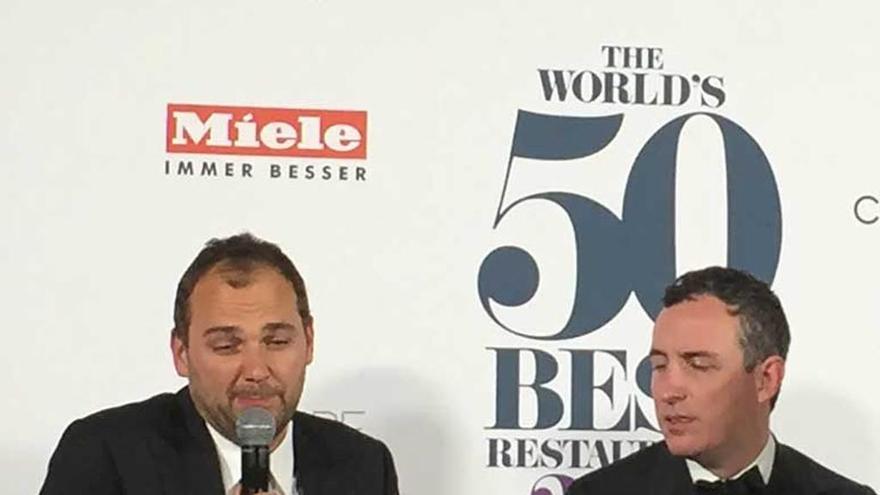 Daniel Humm, izquierda, y Will Guidara, copropietarios del local ganador.