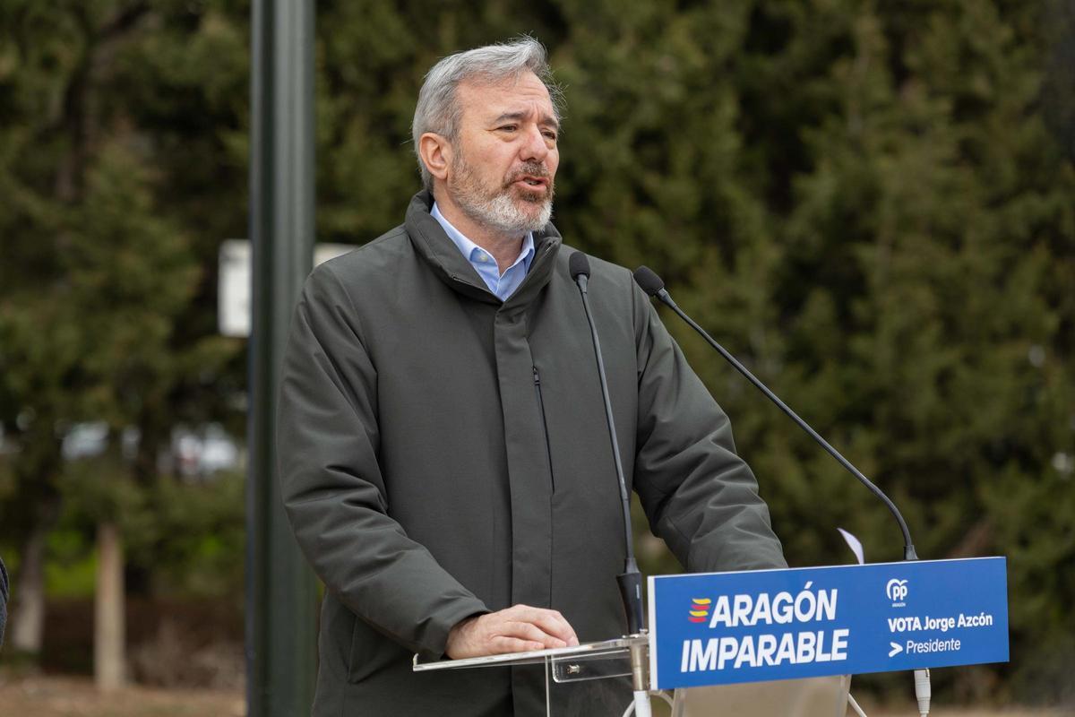 El candidat a la reelecció, Jorge Azcón.