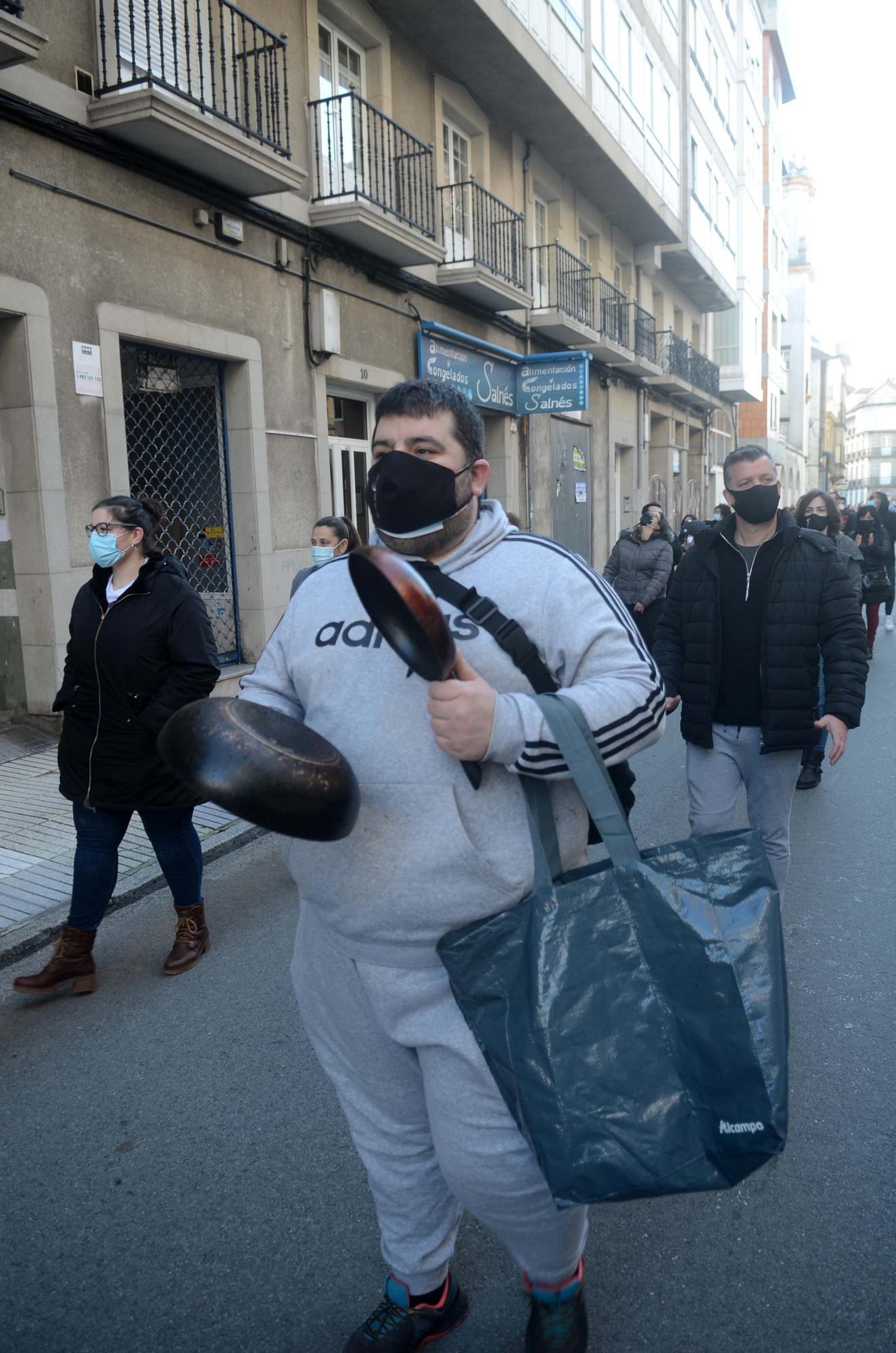 Manifestación masiva de la hostelería en Vilagarcía