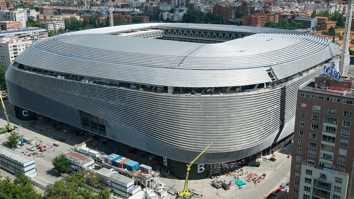 Vista del nuevo estadio Santiago Bernabéu.