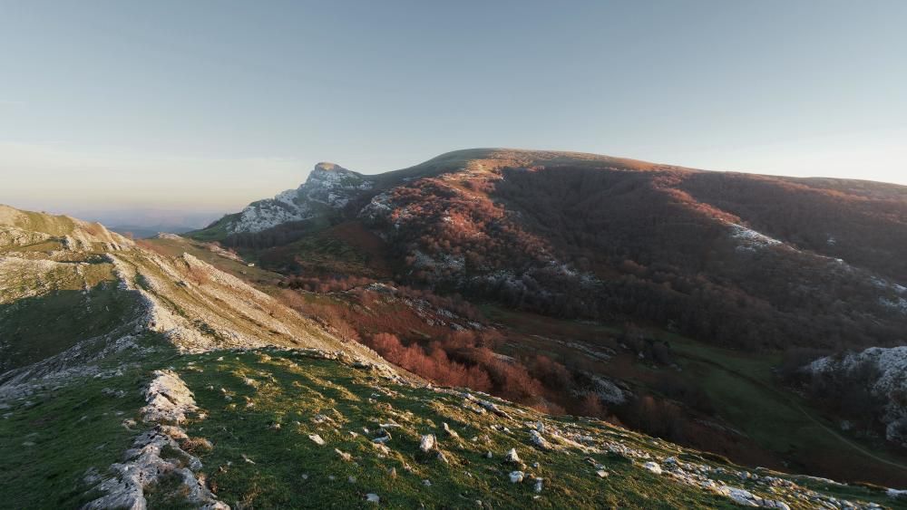 Paisaje en el Parque natural del Gorbea (Vizcaya y Álava)