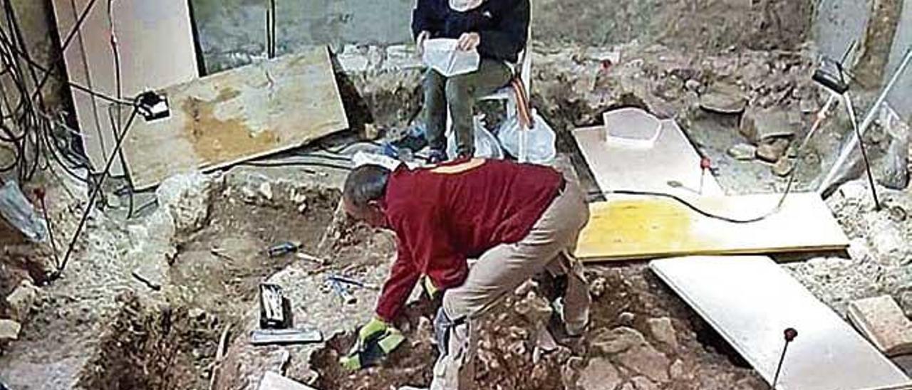 Imagen de la excavación arqueológica en el viejo cuartel.