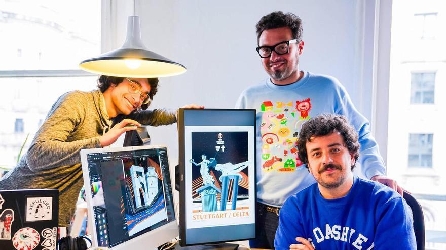 O Celta leva a arte viguesa a Europa cos deseñadores de Chachachá Studio, os pais da galería Maraca